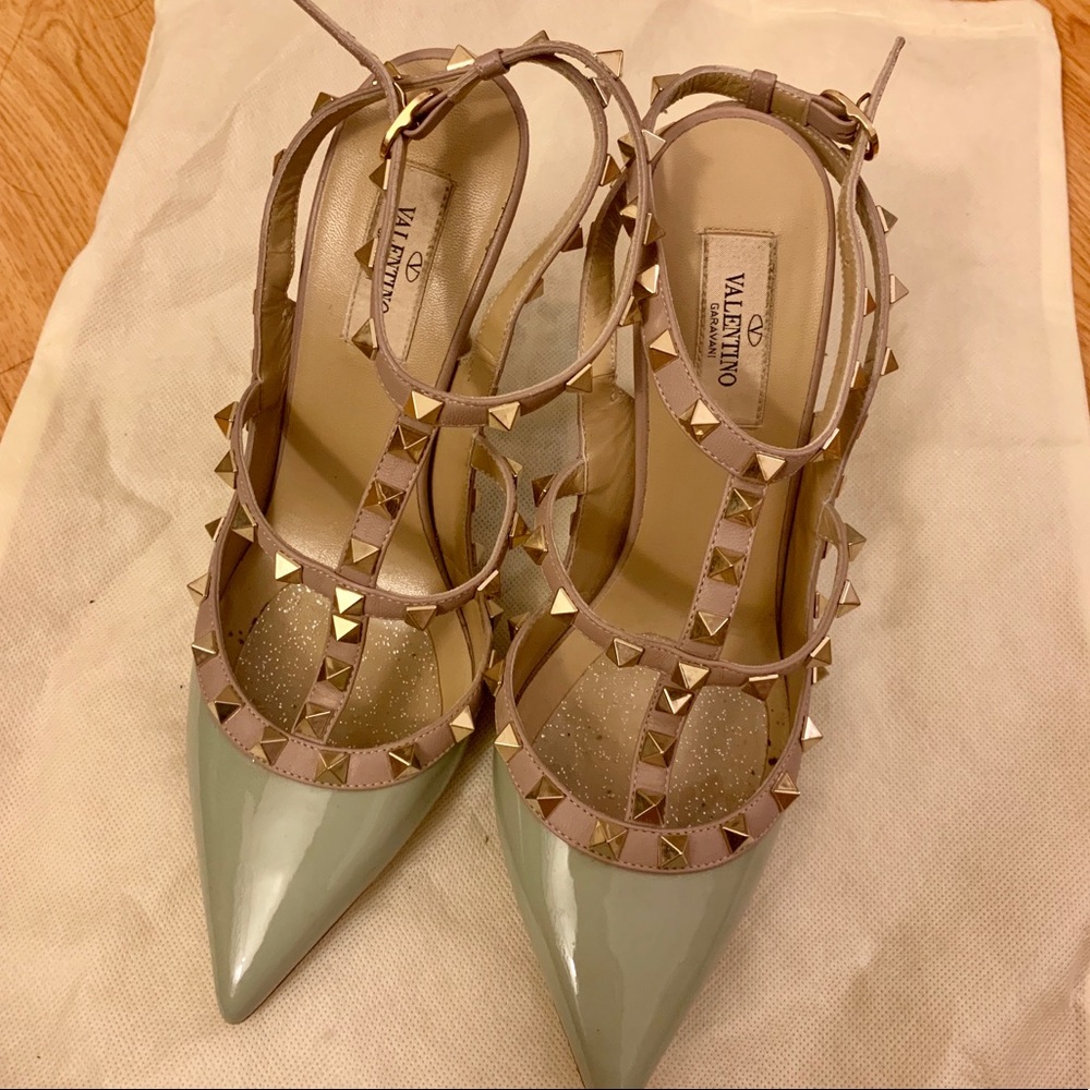 Valentino Garavani Rockstud Slingback 100mm Pump